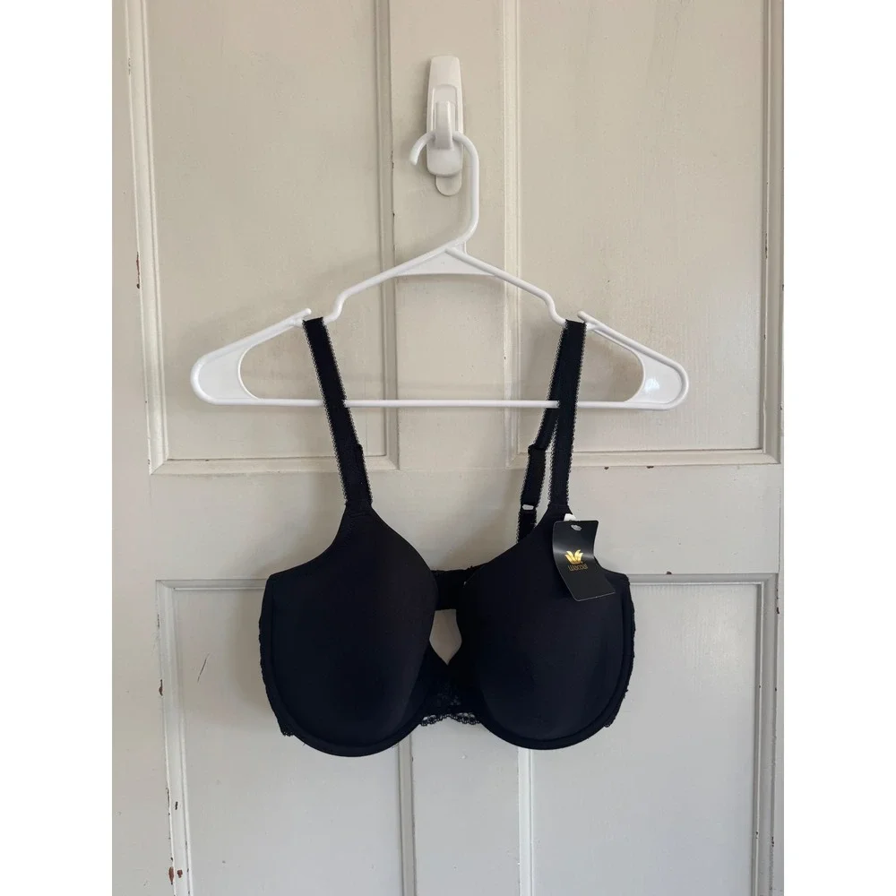 NWT Wacoal Black French Garden Seamless Underwire T-Shirt Bra size 36DD